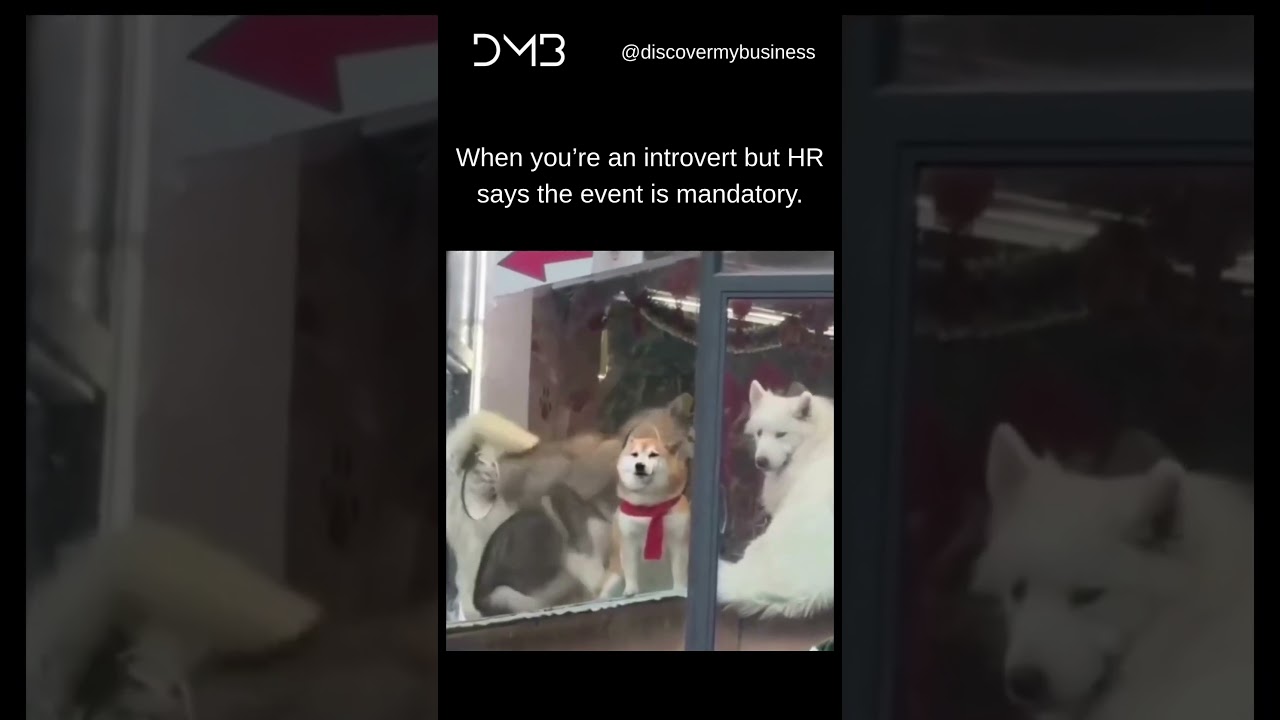 Когда ты интроверт на обязательном HR-мероприятии 😭 | Забавный офисный мем