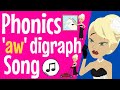 Aw sound  phonics song  aw sound  aw  digraph ending w aw  phonics resource  aw words