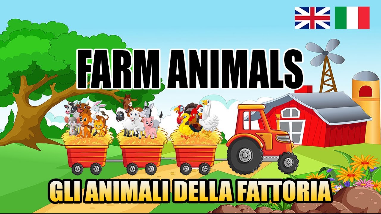 Gli Animali della Fattoria in Inglese | Farm Animals - YouTube