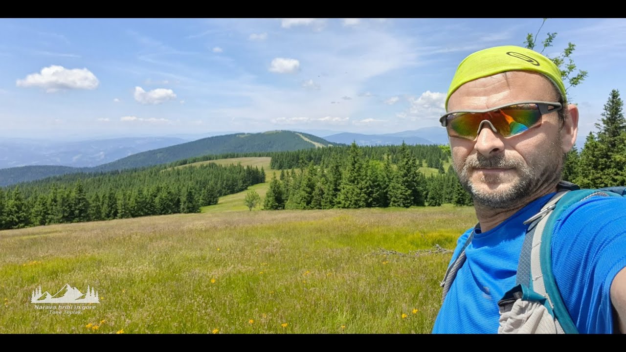 Črni vrh na Pohorju Velika Kopa Jezerski vrh Ribniško jezero julij 2021