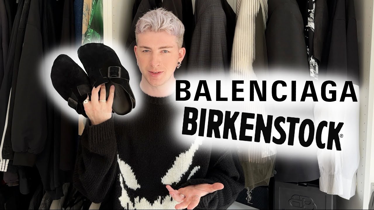 BALENCIAGA BIRKENSTOCKS?! sunday mule unboxing & review - YouTube