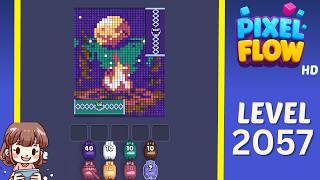 Pixel Flow Level 2057 Solution Walkthrough