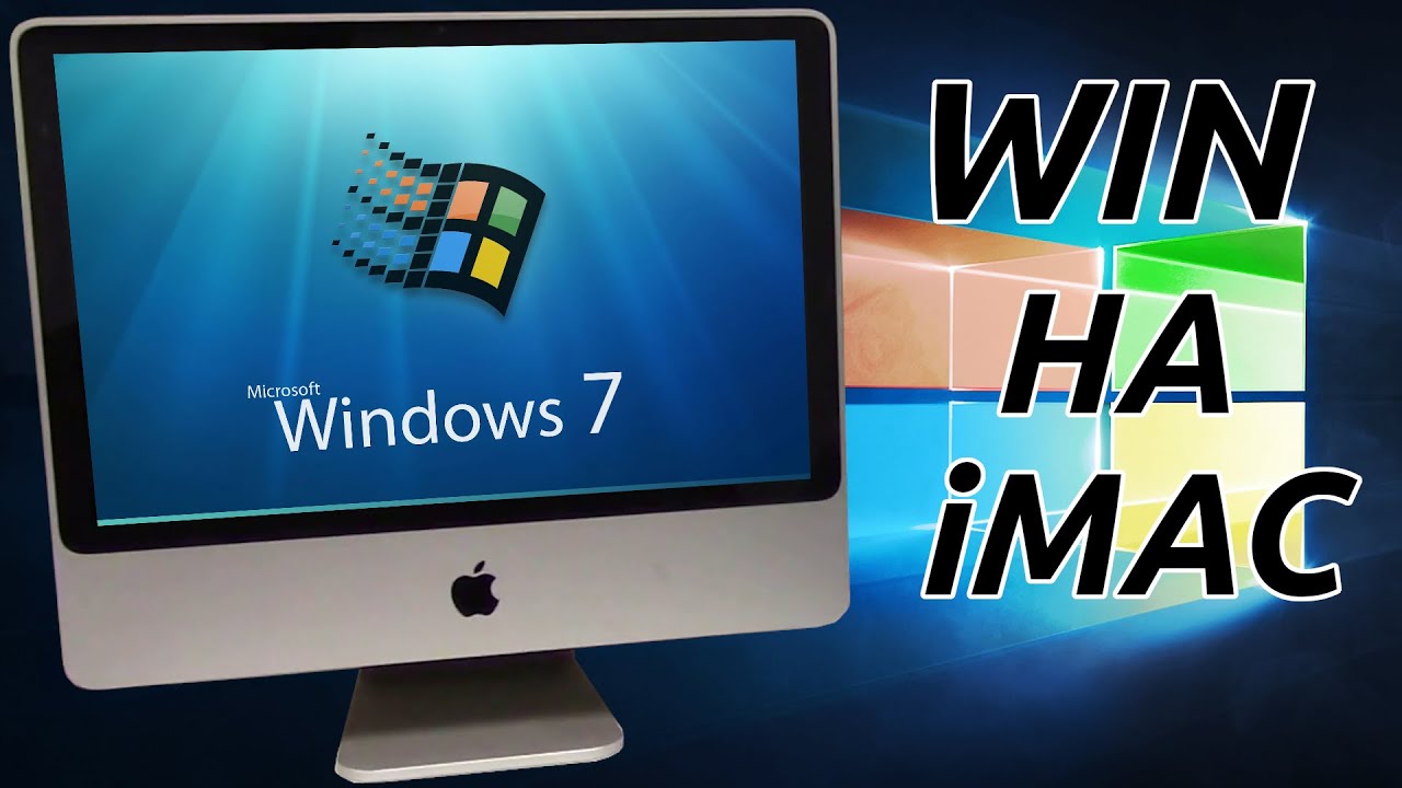 iMac a1224 2008 - установка Windows 7 - YouTube