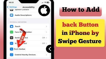 iPhone | How to Add back Button in iPhone by (Swipe Gesture) || New Update