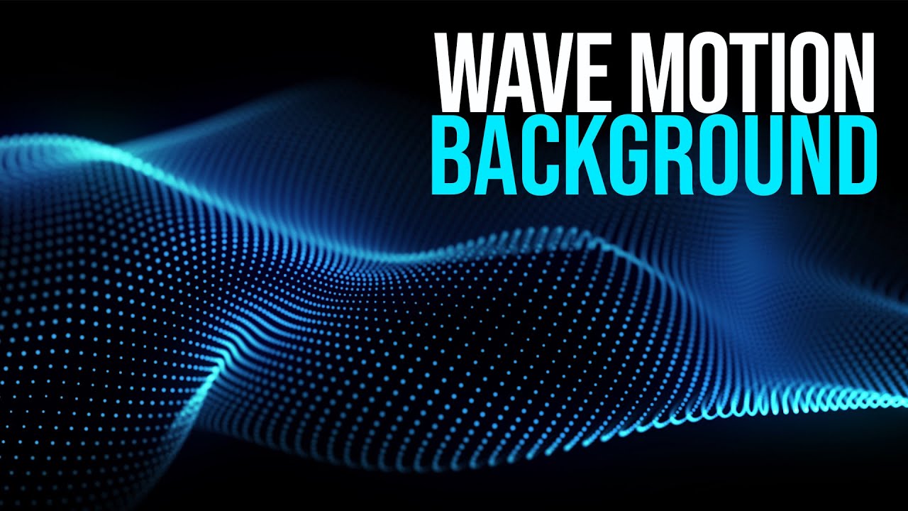 Abstract Wave Motion Background. 4K video.