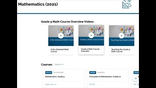 MTH1W - Digital Curriculum Platform Overview