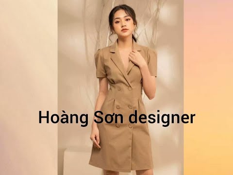 dạy cắt may cơ bản: hướng dẫn cách cắt váy liền thân cổ 2 ve|váy cổ hai ve, Hoàng Sơn designer