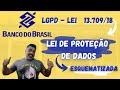 Banco do Brasil - Edital 2021 - Lei de Proteção de Dados - LGPD - Aula Esquematizada - Parte 1