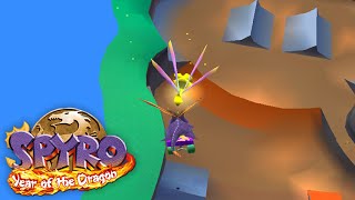 Spyro 3 Year Of The Dragon Hack - Moon Jump Skateboarding In Sunny Villa