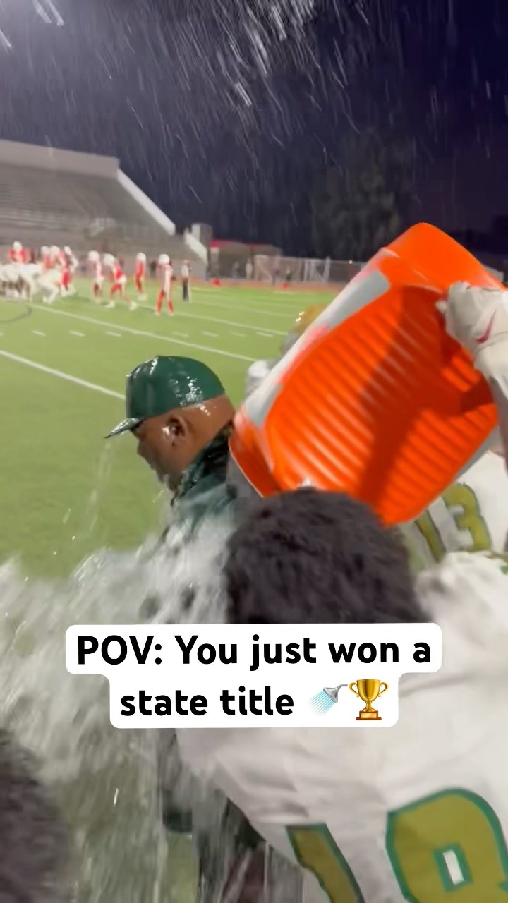Coach got a championship shower ?☔️ #shorts