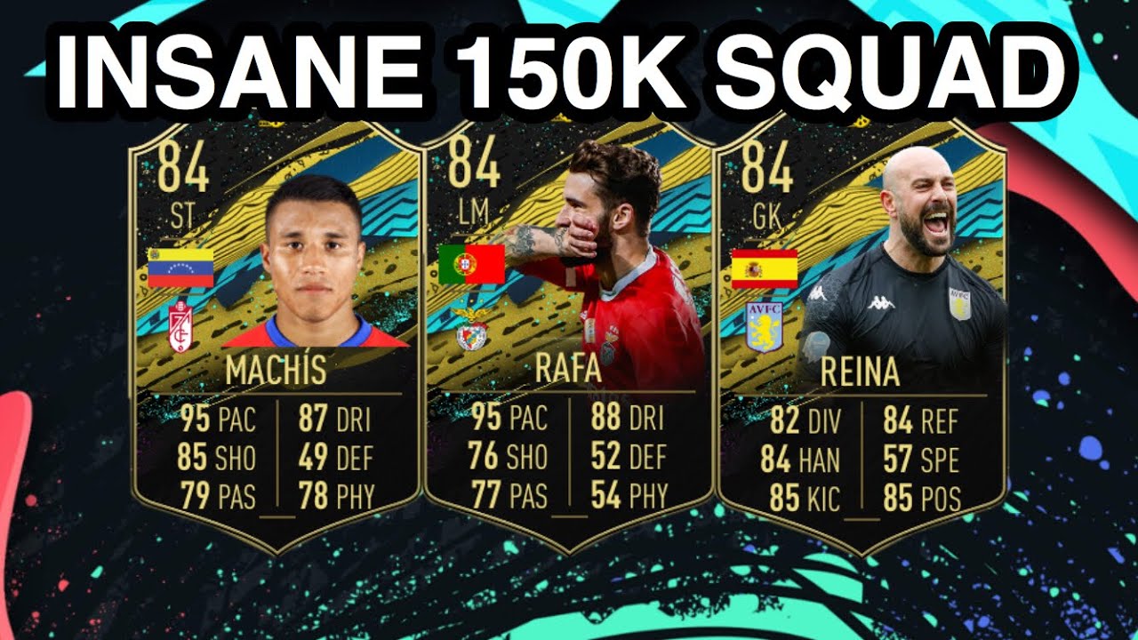 INSANE 150K HYBRID SQUAD BUILDER FIFA 20 (FT MACHIS, RAFA & REINA)