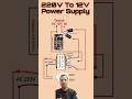 220v To12v Power Supply's #experimnent #electrical #shortvideo
