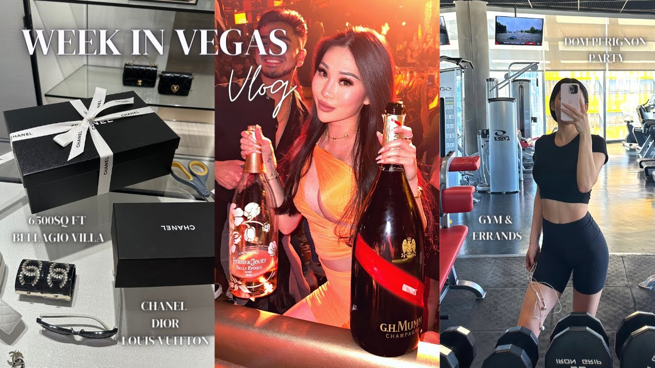 Vegas Vlog  Chanel, Louis Vuitton, Dior Shopping, 6500sqft