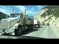 Driving The Canadian Rockies Road Construction Near Golden BC