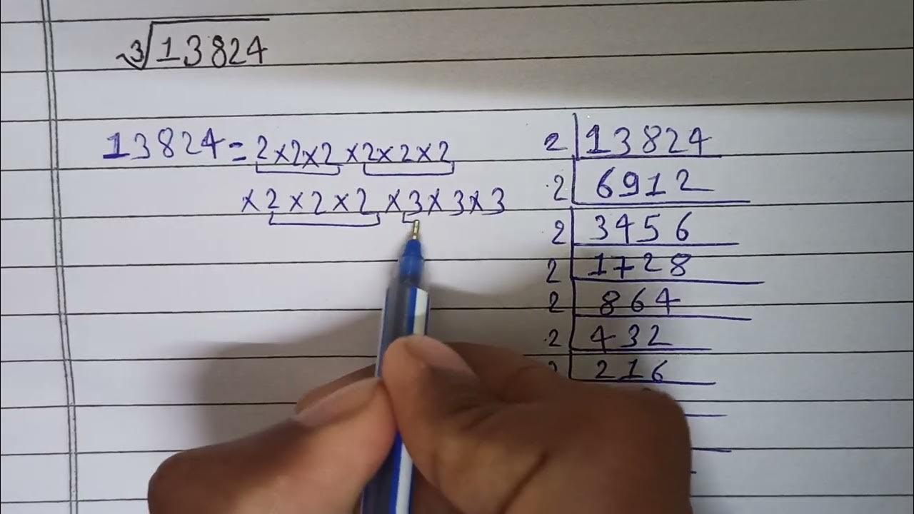 find-cube-root-of-13824-by-prime-factorisation-method-in-hindi-youtube