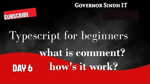 What is comment and it