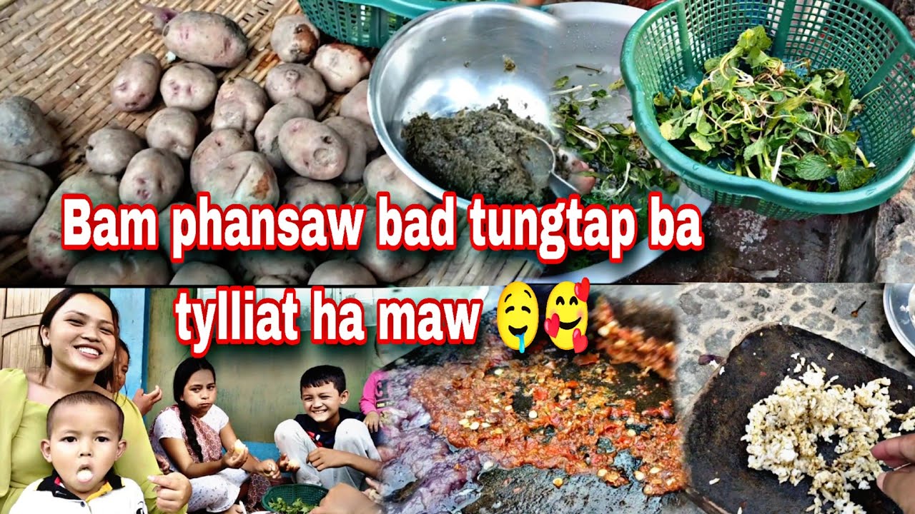 Bam phansaw bad tungtap ba tylliat ha maw🤤🥰|| Family vlog❤️#familyvlog #vlog #food #foodie #grace