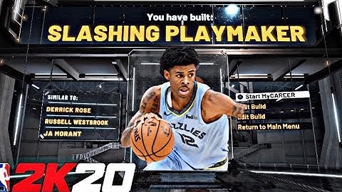MOST ALL AROUND GUARD BUILD IN NBA 2K20 | JA MORANT BUILD | ** 62 BADGES **