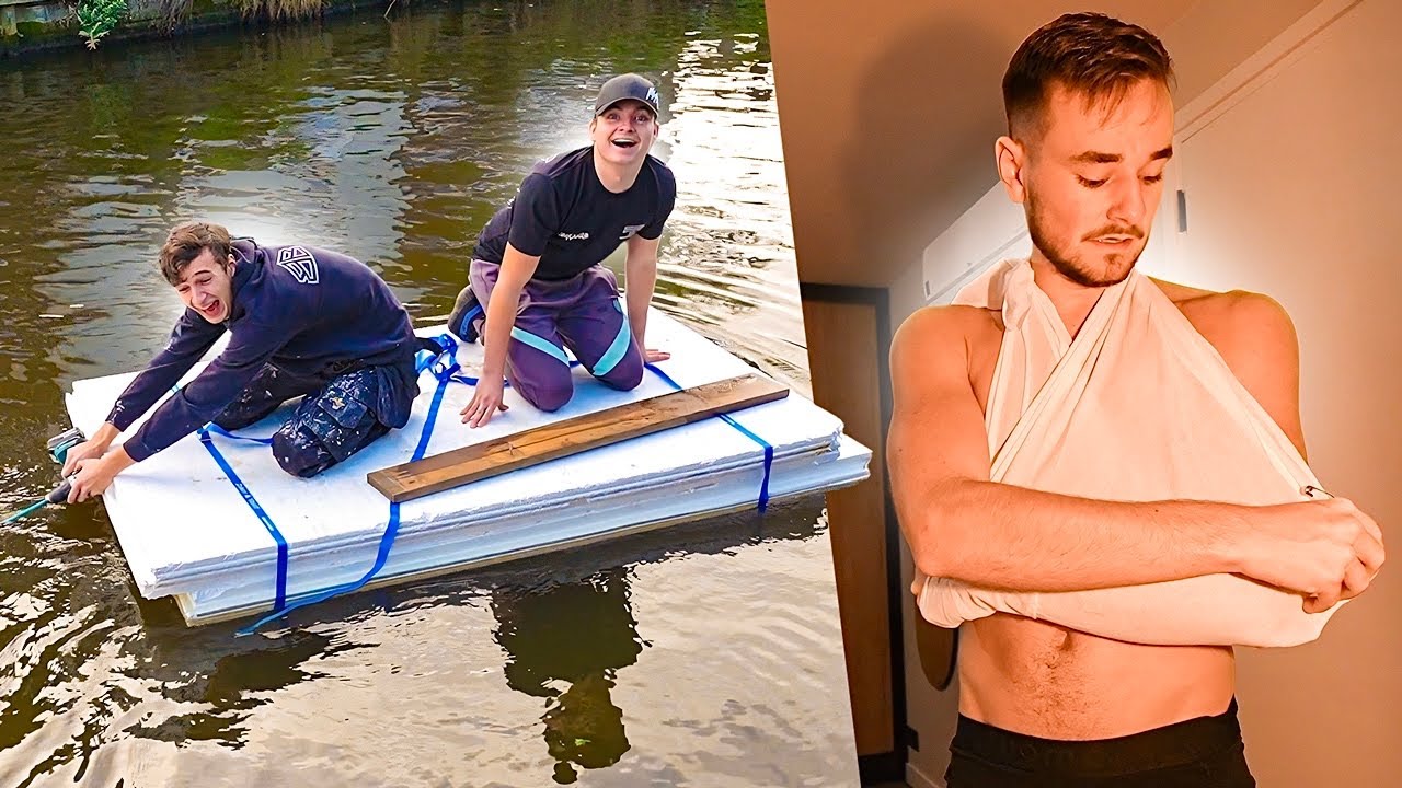 ZELFGEMAAKT VLOT IN DE SLOOT & DIT MOET VOOR HET EERST!