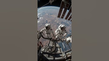 Orbiting at 400km: AI tribute to NASA astronauts 👨🚀\#NASA #SpaceArt #AIArt #ISS #Space #astronaut