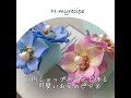 ★５　百円ショップの造花で作るかわいいお花のピアス