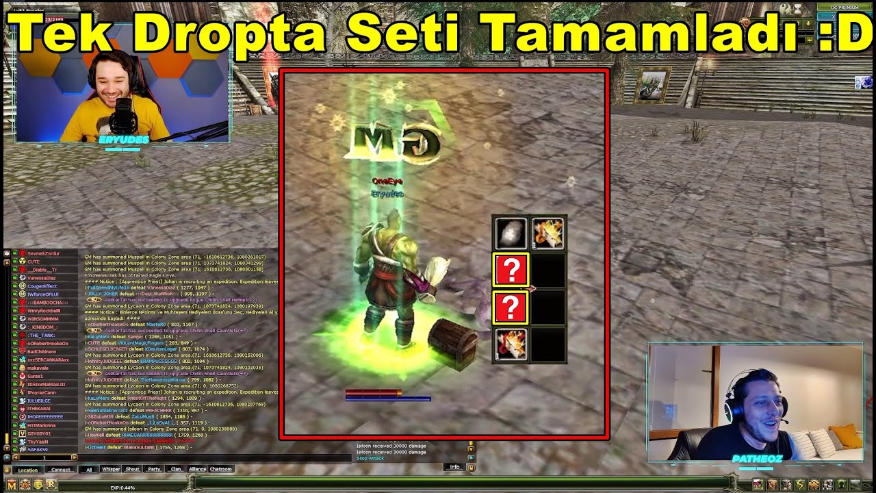 NTTGAME - Oyuncuya Özel Boss Event Yaparken | Bir Charın Setini Tek Dropta Aldı :D | Knight Online