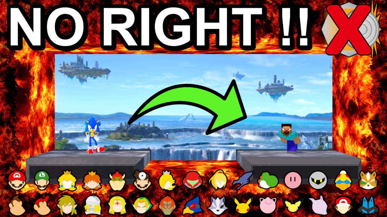 Who Can Jump Through Without Moving To The RIGHT ?  - Super Smash Bros. Ultimate