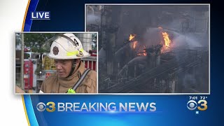 Philadelphia Fire Department Holds Press Conference Following Oil Refinery Fire, Explosion