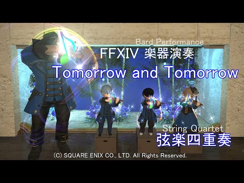 【FF14楽器演奏 弦楽四重奏】Tomorrow and Tomorrow (Bard Performance)