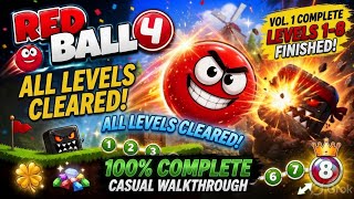 Red Ball 4 Gameplay Walkthrough Part 1 | Levels 1-8 Complete🔥