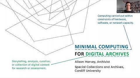 Minimal computing for digital archives