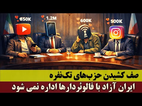 صف کشیدن حزب‌های تک‌نفره برای کرسی در مجلس ایران آزاد | کشور را نمی‌شود با فالوئردارها اداره کرد