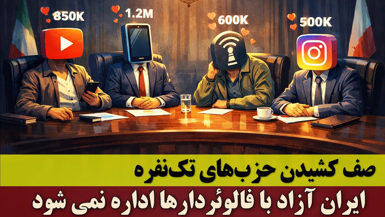 صف کشیدن حزب‌های تک‌نفره برای کرسی در مجلس ایران آزاد | کشور را نمی‌شود با فالوئردارها اداره کرد