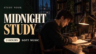 Study With Me at Night | 2 Hours of Soft Music, No Talking screenshot 4