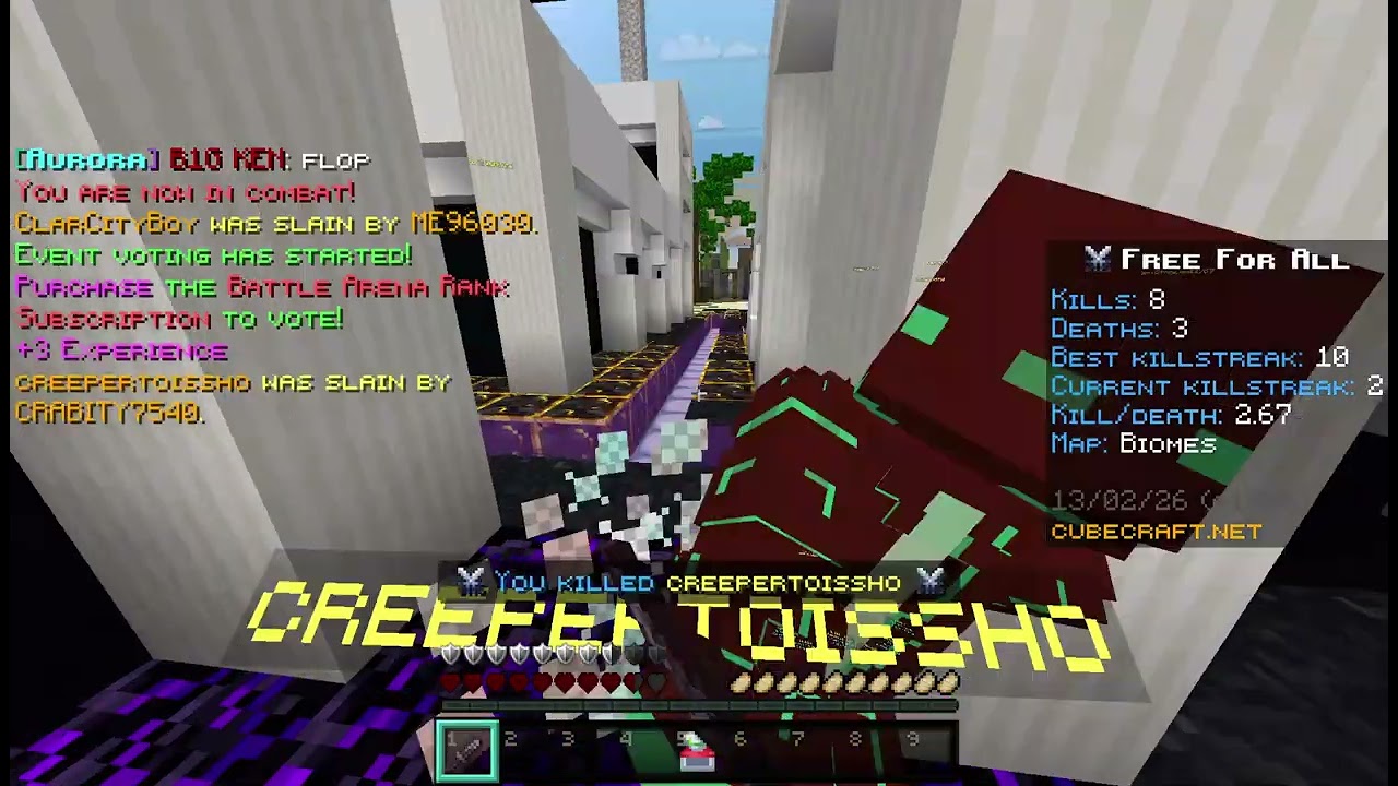 unplayable cubecraft FFA!(optimizer doesnt work) :(