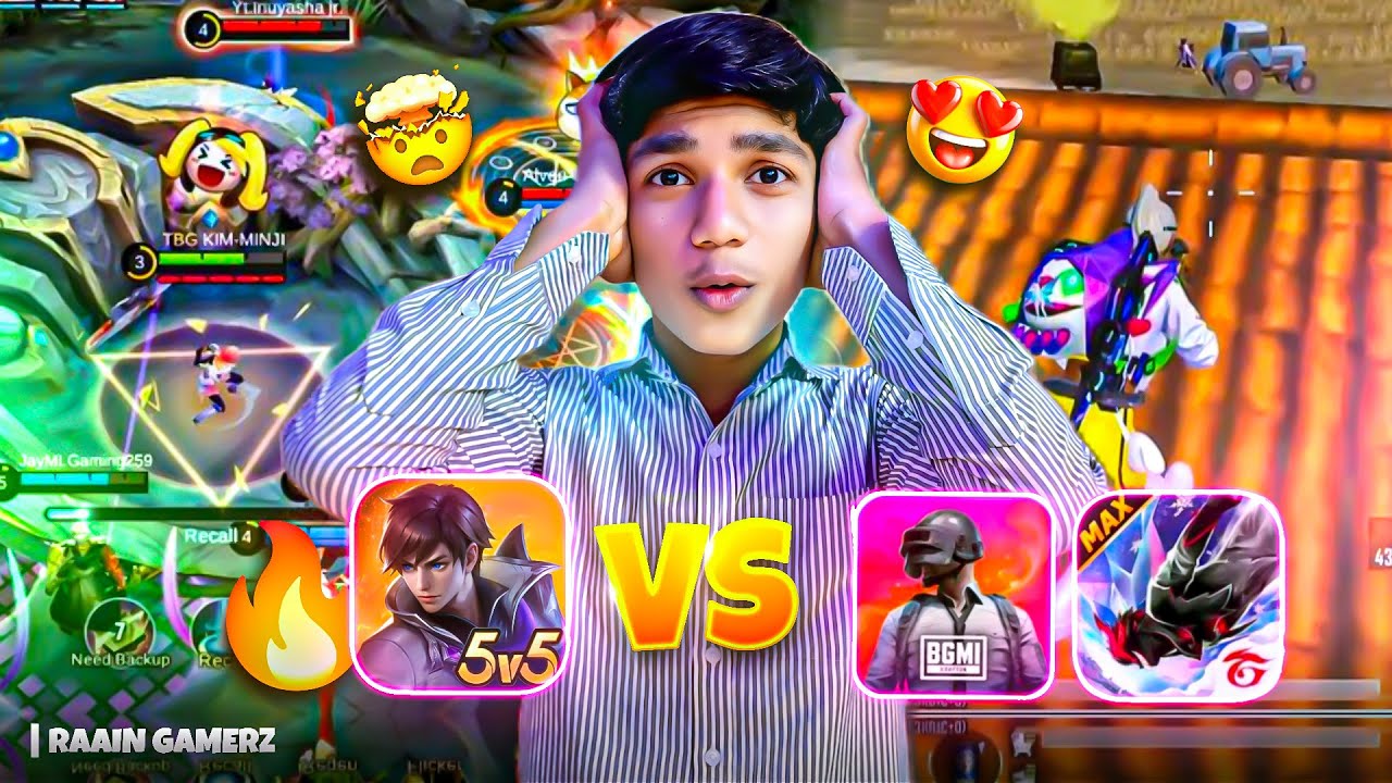 Free fire VS Bgmi VS Moba Legends 🔥 | Which Game Is Best?  