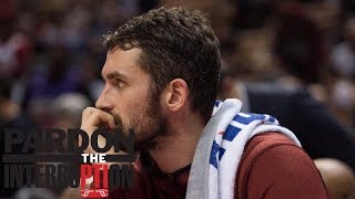 Mike wilbon and tony kornheiser discuss the latest news that cleveland
cavaliers might have a problem with kevin love leaving sick during
their loss to t...