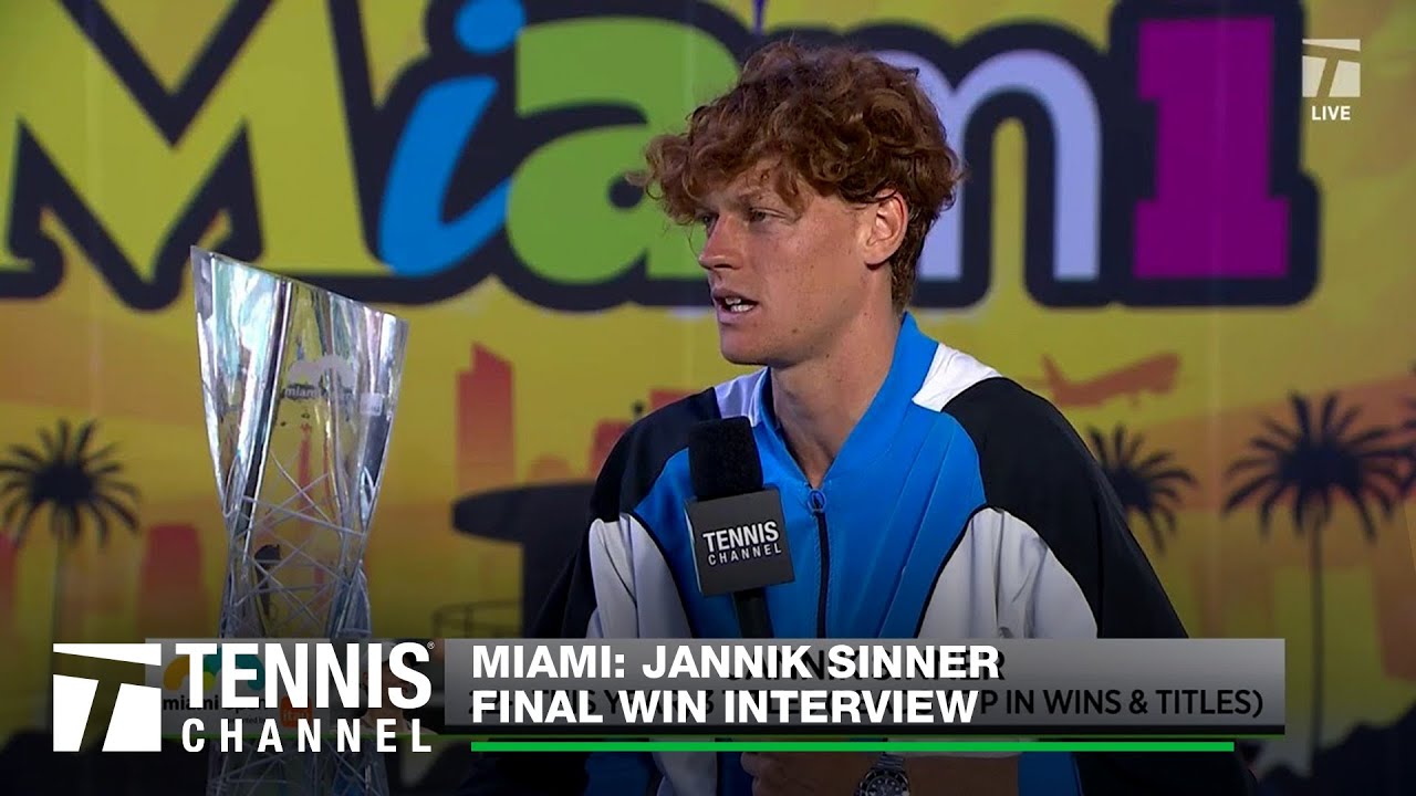 Jannik Sinner Reveals Olympics Goals and What His Miami Open Title & New Ranking Means | Miami Final