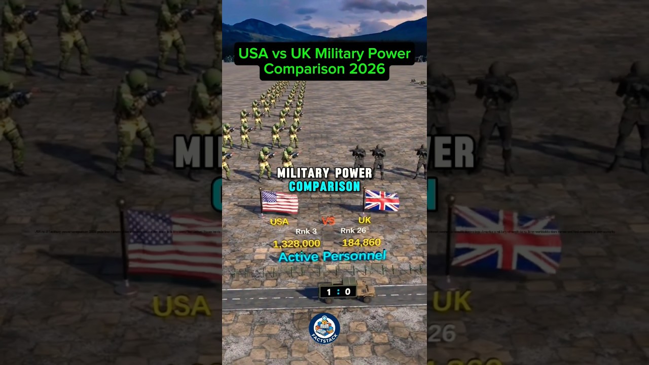 USA vs UK Military Power 2026 🇺🇸🇬🇧 | Who Dominates in Firepower 