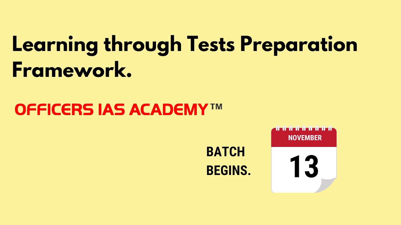 Officers IAS Academy Mock Test Series for Prelims 2021 | Highlights