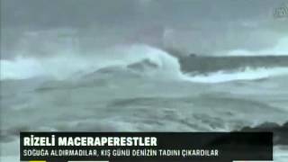 Basinda Bugün 04.12.2013 Rize De Vatandaslar Havalarin Sogumasina Aldiris Etmedi.