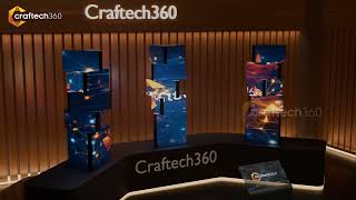 Tri-Helix Kinetic Display 🤯 #stagedesign #craftech360 #kineticdisplay #brandactivation #event
