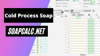 How to Make Cold Process Soap ( video 2) How to use soapcalc.net