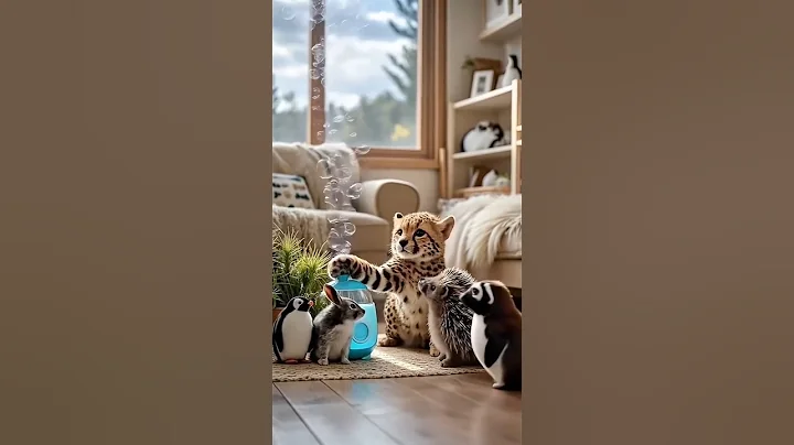 Video 7539641: leopard cat baby, leopard cat cute, leopard cat playing, baby snow leopard, cutecat baby cat