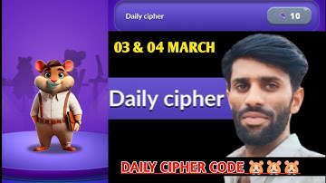 03 March Hamster Kombat Gamedev Heroes  Daily Cipher code 03 March| Today CIPHER codes|cipher