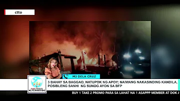 3 BAHAY SA BAGGAO, NATUPOK NG APOY; NAIWANG NAKASINDING KANDILA, POSIBLENG SANHI  SUNOG AYON SA BFP