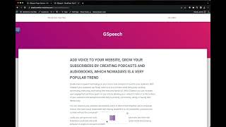 WordPress Text to Speech Plugin by GSpeech - Installation Guide