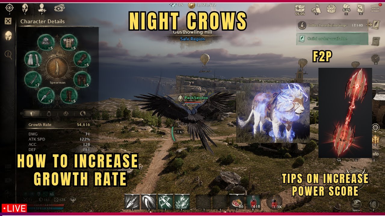 Night Crows How To Increase Growth Rate Tagalog YouTube Night Crows How To Increase Growth Rate Tagalog YouTube