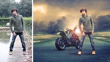 Changeing background and soft light effect | photoshop manipulation  tutorial