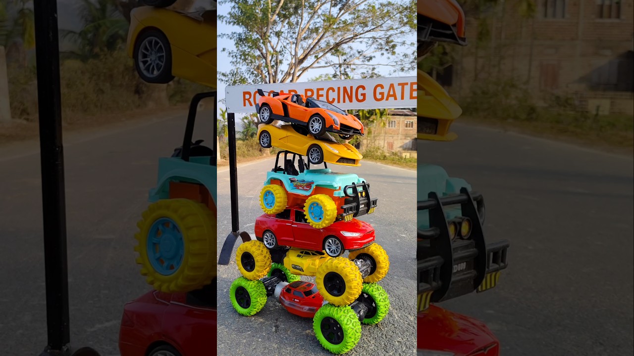 Wow Racing  Hand-operated 2 moka supar car vs 4 sports car cam to my hand 🐴||